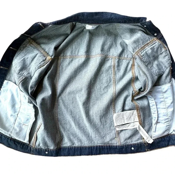 ZARA | NWOT | DENIM BUTTON FRONT JACKET OVERSIZED | Z1975 | SIZE: SMALL - Picture 8 of 11